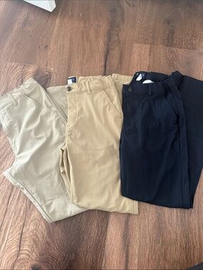 Boys dry fit Chinos in Black, Khaki, and Tan-school uniform